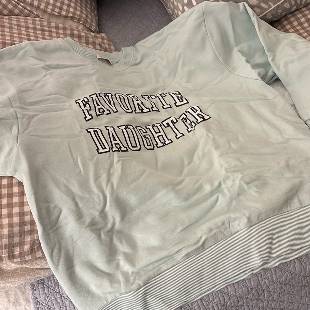 Favorite Daughter Collegiate Cotton Graphic Sweatshirt